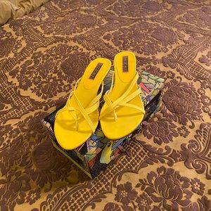 Yellow Artefacts sandals